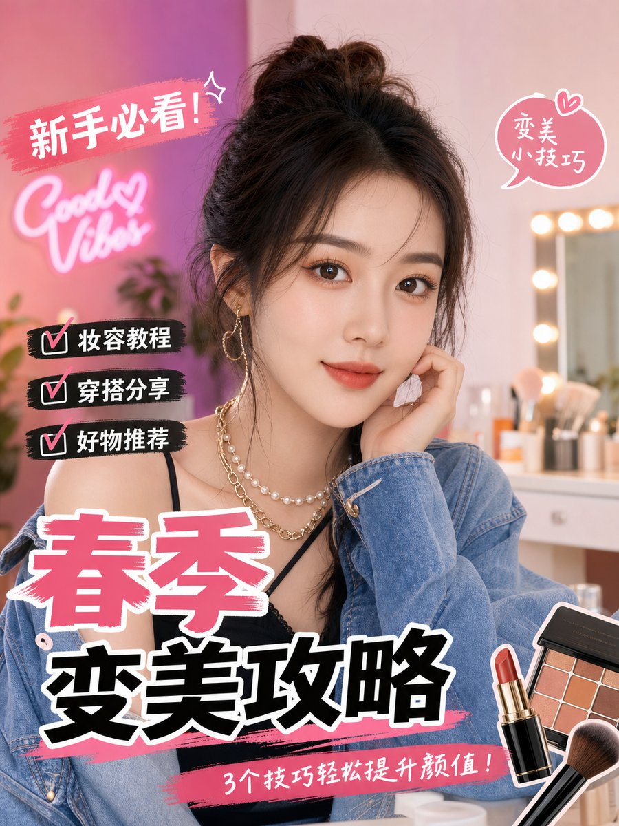 糖心vlog时尚视频春季变美攻略教程